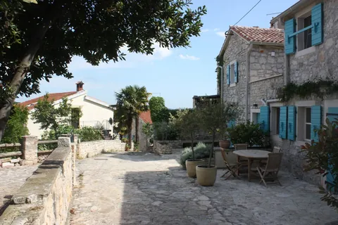 Stone lane in Vrsar, Croatia