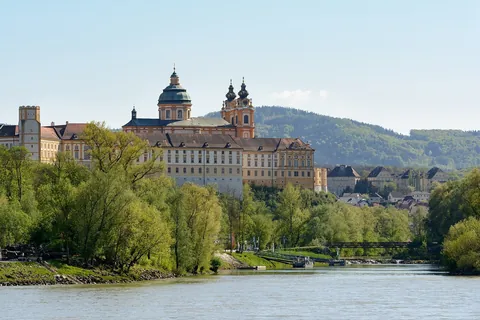 Melk Abbey above the Danube, Austria