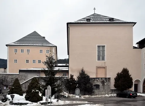 Historic monastery building in Radstadt, Austria