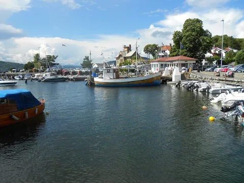 Harbour in Drøbak, Norway